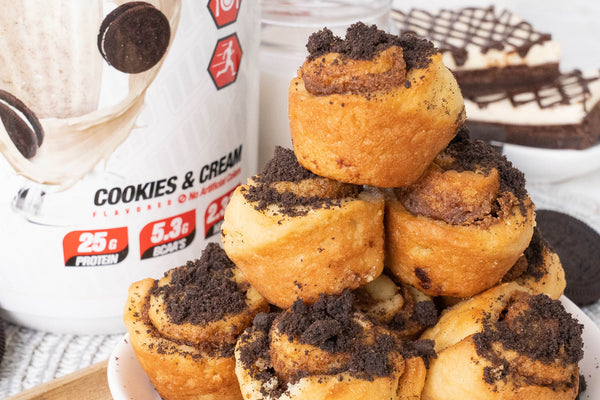 Cookies & Cream Protein Cinnamon Rolls