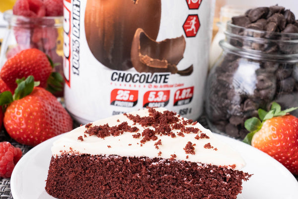 Red Velvet Protein Cake