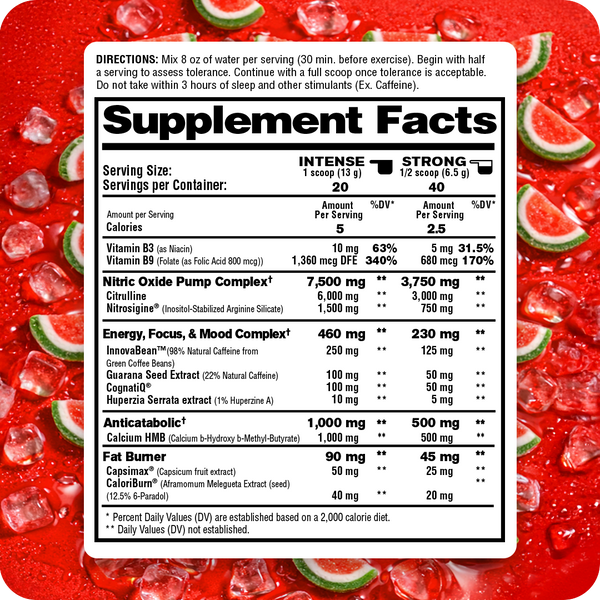 The Best Pre Workout + Fat Burner | Gluten Free | 1UP Nutrition
