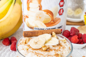 Recipe - Banana Caramel Protein Oatmeal