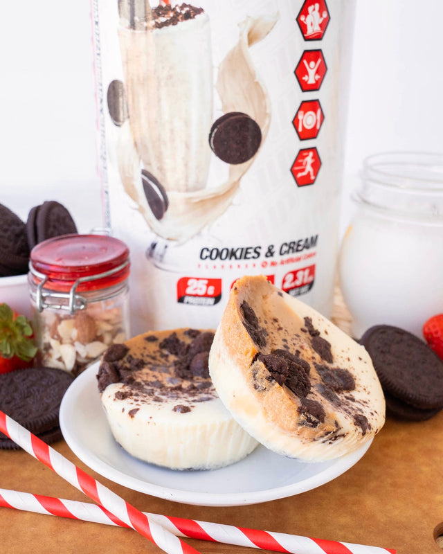 Cookies & Cream Protein Cheesecake – 1 Up Nutrition