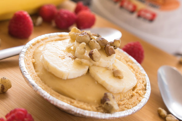 Banana Caramel Protein Cheesecake