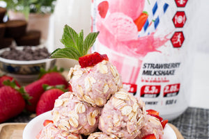 Strawberry Shortcake Protein Bites