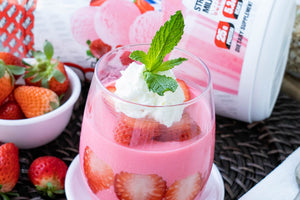 Strawberry Protein Jello Mousse