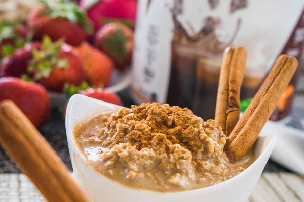 Coffee flavored protein oatmeal