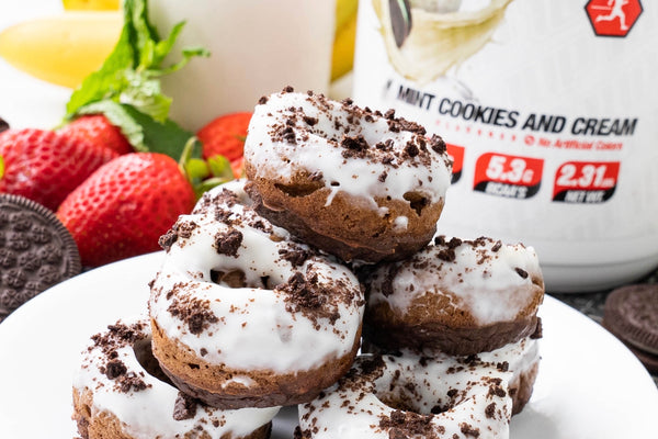 Cookies and Cream protein donuts