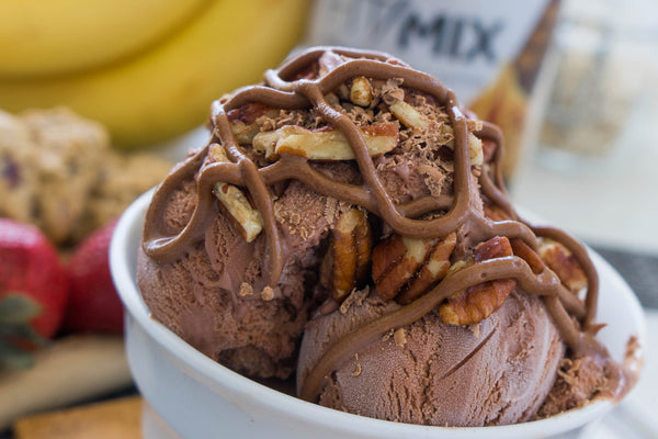 Chocolate-Peanut Butter Protein Ice Cream