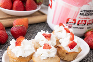 Strawberry Protein Muffins