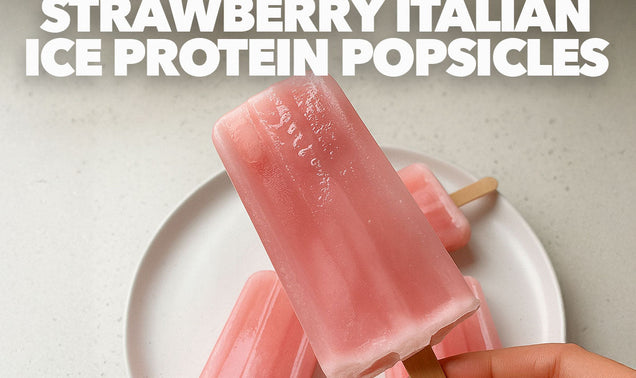 Strawberry Italian Ice Protein Popsicles Recipe