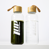 Plastic Bottle with Bamboo Lid