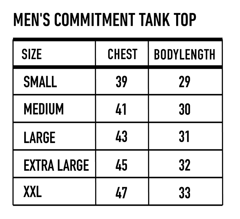 Men's Commitment Tank Top Black