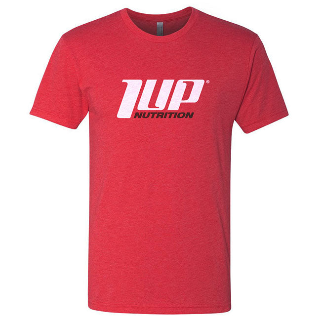 Men's Crew Neck T-Shirt "Red", used to promote men's workout supplement
