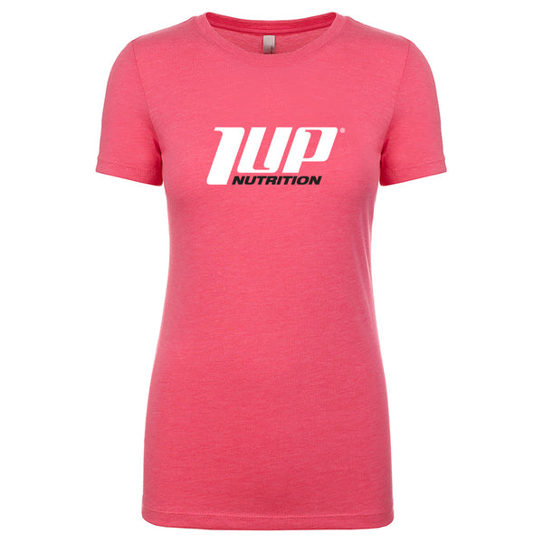 Women's Crew Neck T-Shirt "Pink", used to promote workout supplement for women
